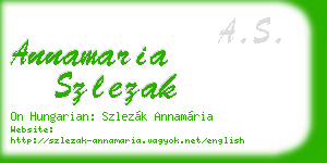 annamaria szlezak business card